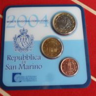San Marino 2004 Minikit 1 € - 10 C - 1 C