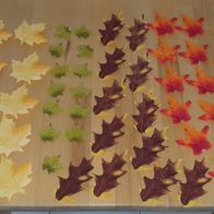 61 DEKO - Herbst - Blätter mehrfarbig NEU