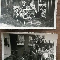 2 uralte Familien - Garten - Fotos v. 1939 / Deutsches Reich / Top ! 2. WK
