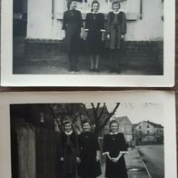 2 uralte Konfirmations - Fotos von 1949 / Syrau / Plauen/ Vogtland