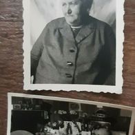 2 uralte Fotos "Muttertag" (1936) / Oma 90 Jahre (1937) / Deutsches Reich / 2. WK