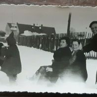 uraltes Familien-Winter - Foto v. 1939 / Deutsches Reich / Top ! 2. WK/ Syrau