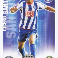 Hertha BSC Berlin Topps Match Attax Trading Card 2008 Cicero Santos Nr.7