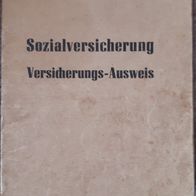 uralter SV Ausweis / Dokument ! Erstmals ausgestellt 1951 in Plauen/ Vogtland !