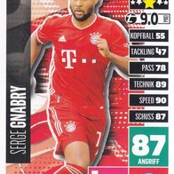 FC Bayern München Topps Match Attax Trading Card 2020 Serge Gnabry Nr.276
