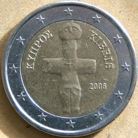 2 Euro Zypern 2008 Kursmünze -- Umlaufmünze