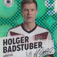 Rewe Sammelkarte - Fußball-WM 2014 - Nr.9/34 Holger Badstuber - Glitzerversion NEU