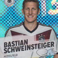 Rewe Sammelkarte - Fußball-WM 2014 - Nr.13/34 Bastian Schweinster -Glitzerversion NEU