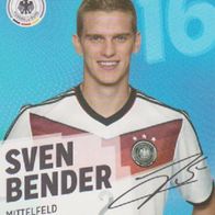 Rewe Sammelkarte - Fußball-WM 2014 - Nr.16/34 Sven Bender - NEU