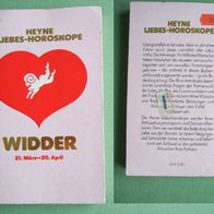 Buch "Widder Frau 21.3.- 20.4. Heyne Liebes-Horoskope" Sternzeichen Liebesleben