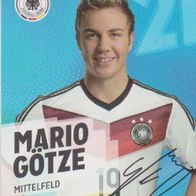 Rewe Sammelkarte - Fußball-WM 2014 - Nr.21/34 Mario Götze - NEU