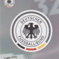 Rewe Sammelkarte - Fußball-WM 2014 - Nr.32/34 DFB-Emblem - NEU