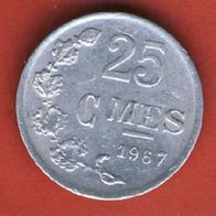 Luxemburg 25 Centimes 1967