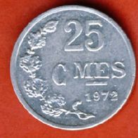 Luxemburg 25 Centimes 1972