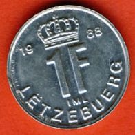 Luxemburg 1 Frang 1988