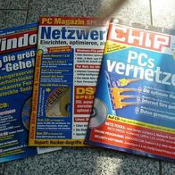 PC Magazin Chip Extra und Window Intern Netzwerke und XP-Geheimnisse mit CDs