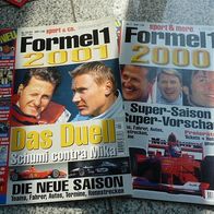 2 Hefte Formel 1 Nr. 1/2000 und 02/2001 Schumacher Häkkinen