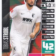 FC Augsburg Topps Match Attax Trading Card 2020 Tobias Strobl Nr.21