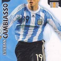 Panini Trading Card Fussball WM 2010 Esteban Cambiasso aus Argentinien