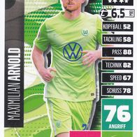 VFL Wolfsburg Topps Trading Card 2020 Maximilian Arnold Nr.327