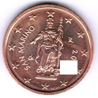 San Marino 2 Cent 2009 oder 2 Cent 2012 Euro-Kursmünze unc.