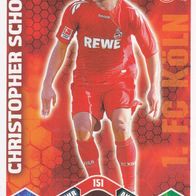 1. FC Köln Topps Match Attax Trading Card 2010 Christopher Schorch Nr.151