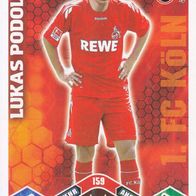1. FC Köln Topps Match Attax Trading Card 2010 Lukas Podolski Nr.159