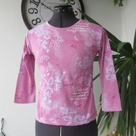 Mädchen Langarmshirt Gr. 140 lila rosa Shirt Langarm Sweatshirt Pulli Pullover
