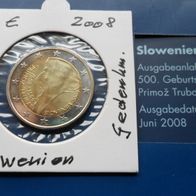 Slowenien 2008 2 Euro Trubar