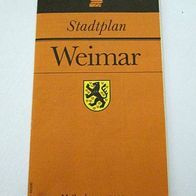 DDR Tourist-Verlag * Stadtplan WEIMAR 1:10.000 * 13. Auflage 1990