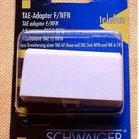 TAE Adapter F / NFN zur Erweiterung einer Anschlussdose - Schwaiger Nr. TDA 1231