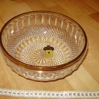 William AdamsSchale Bleikristall groß 21 cm Durchmesser Goldrand NEU