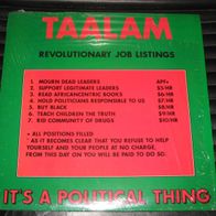 Taalam - It´s A Political Thing 12" US 1991