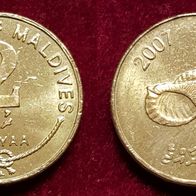 13245(6) 2 Rufiyaa (Malediven) 2008 in vz+ ................ * * * Berlin-coins * * *