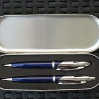 NEU + OVP: edles Schreibset Druck-Bleistift und Kugelschreiber in Metallbox Etui