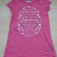niedliches Long - T-Shirt H&M Gr. 122/128/134 pink (0514)