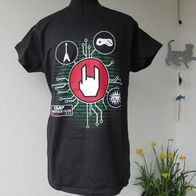 T-Shirt Festival Teufels Rock Hand Gr. M schwarz EMP Logo Computerfreaks Gamepad