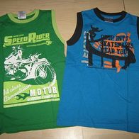 2x tolles Tanktop Jeanious Industry Gr. 140 tolle Farben (0514)