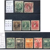 Briefmarken Argentinien 1877 / 1892 / 1899