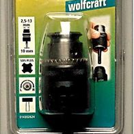 Qualitäts Präzisins-Bohrfutter Wolfcraft 2,5 -13 mm , NEU + OVP
