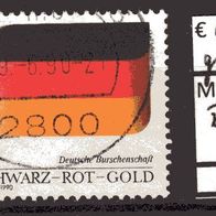 BRD / Bund 1990 175 Jahre Nationalfarben Schwarz-Rot-Gold MiNr. 1463 Vollstempel