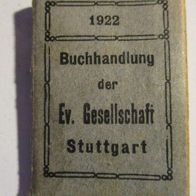 Miniatur Taschenkalender Geldtaschenkalender 1922