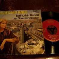 Hildegard Knef - 7" Berlin, dein Gesicht hat Sommersprossen - ´67 Decca 19785