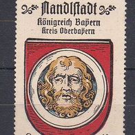 alte Reklamemarke - Wappen Nandlstadt, Bayern (187)