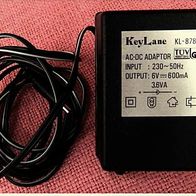 Notebook Netzteil - KeyLane AC/ DC Adapter KL-87891 - 6V 600mA