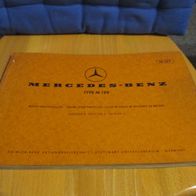 Mercedes Benz M 129 Motor Ersatzteilliste Ausgabe B guter Zustand 5 Sprachen 1967 no
