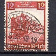 D. Reich 1935, Mi. Nr. 0581 / 581, Eisenbahn, gestempelt Woltersdorf -5.08.35 #05986