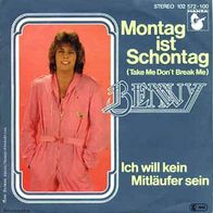 7"BENNY/ Arabesque · Montag ist Schontag (CV RAR 1980)