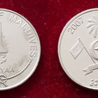 13239(4) 1 Rufiyaa (Malediven) 2007 in vz-unc ............. * * * Berlin-coins * * *