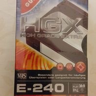 2 neue Videokassetten zum Aufnehmen VHS E-240 noch eingeschweißt